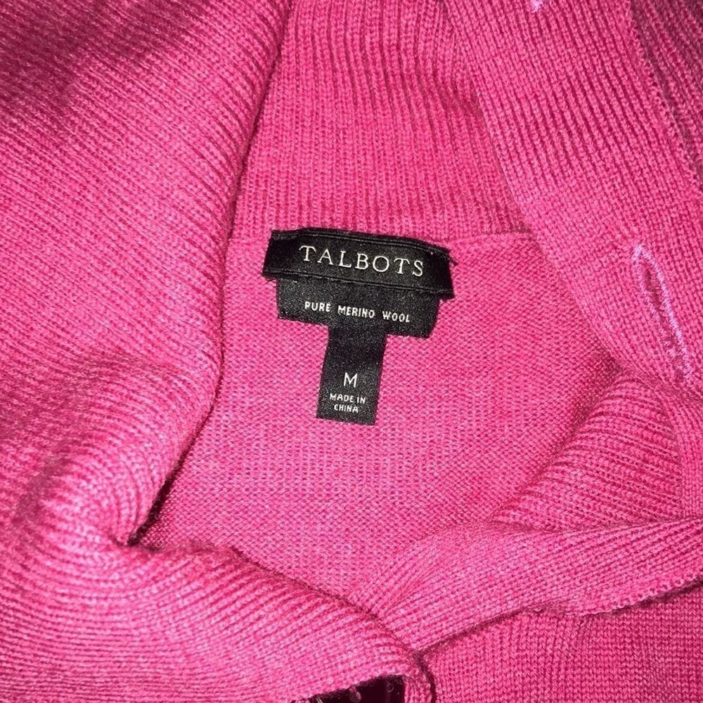 Talbots Merino Wool Button Front Cardigan Sweater - Picture 6 of 8